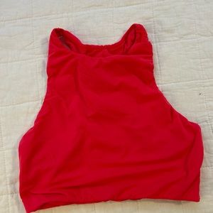 Skims Fits Everybody Highneck Racerback Bralette. Hot Pink. Size S.